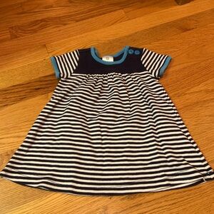 Hanna Andersson baby striped dress 6-12 months